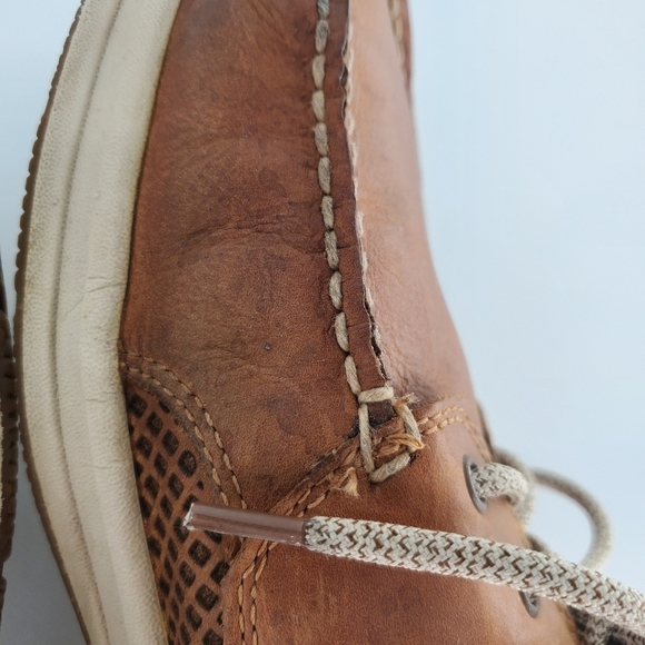 Sperry tan leather slip on driver boat shoe men's size 13 - Picture 6 of 9